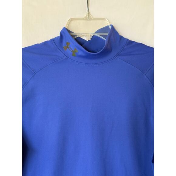 Under Armour ColdGear Men's Long Sleeve Blue Shirt Size S Celliant - Picture 10 of 10
